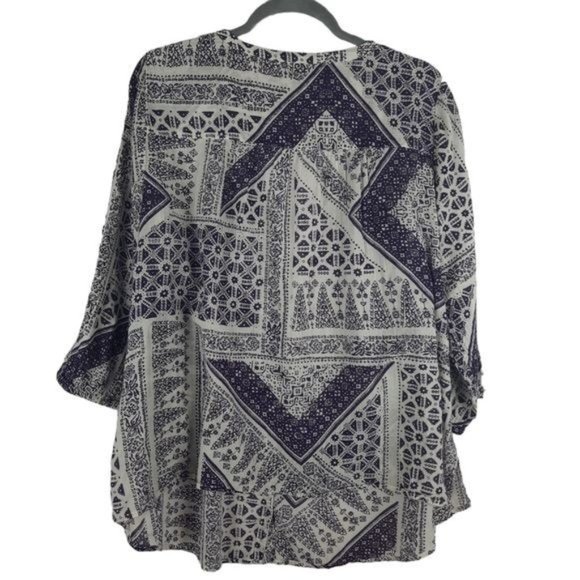 Lucky Brand Candice Bandana Shirt Top - Picture 5 of 12